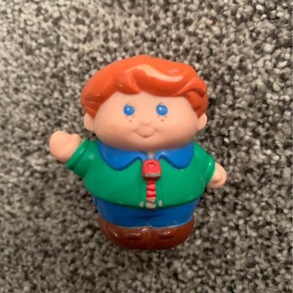 Little Tikes People Boy Red Hair with Freckles And Blue Eyes